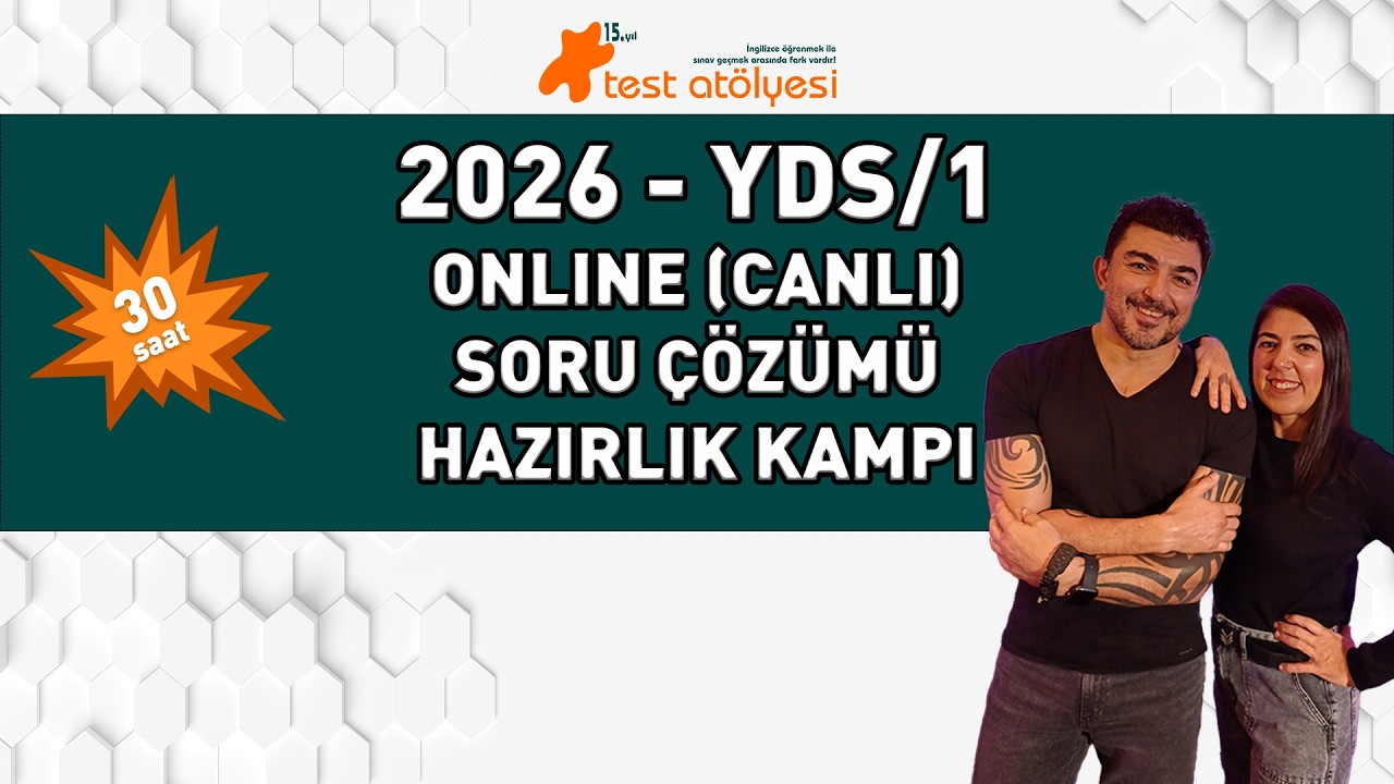 2026-YDS/1 Online (CANLI) Soru Çözümü Hazırlık Kampı