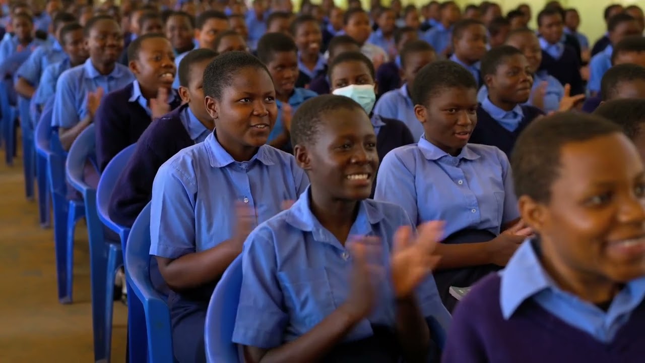 NBS Bank DCEO Temwani Simwaka and Executive Assistant Thoko Kandondo Lilongwe Girls Sec School visit