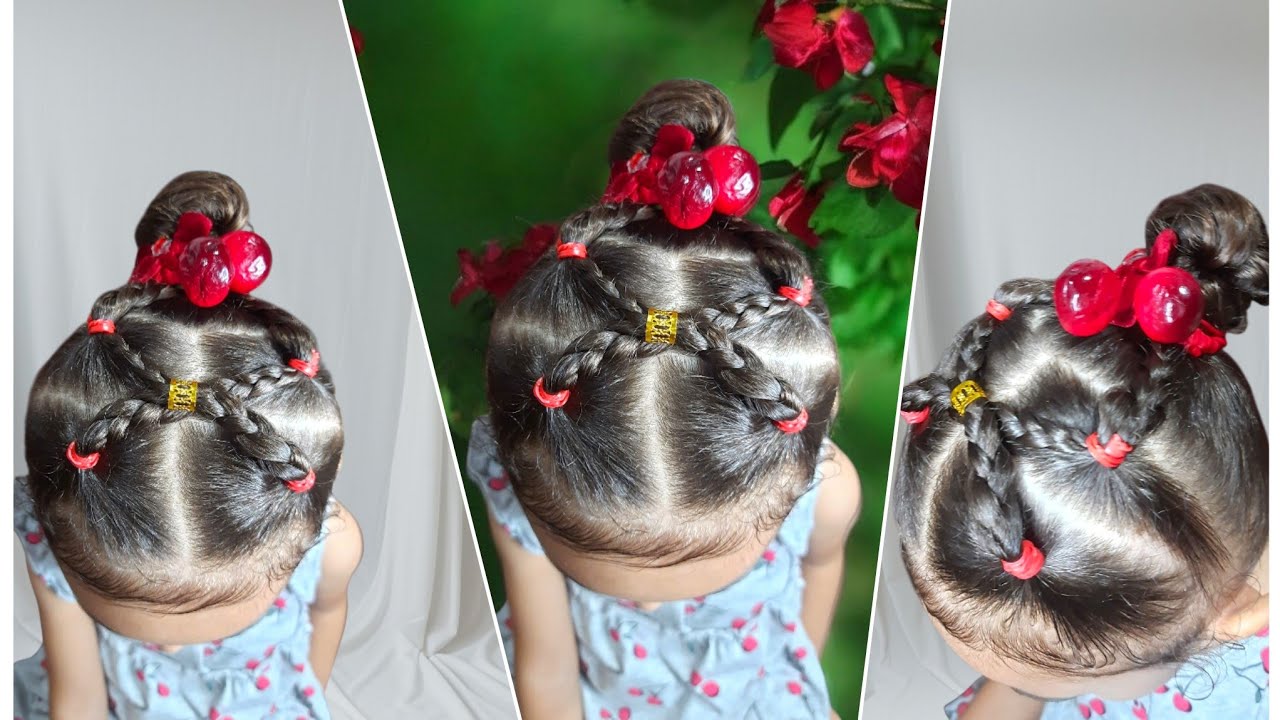 افكار تسريحات شعر متنوعة للمدرسة او الحضانة/تلم الشعر وسهلة جدا تعمليها في اقل من دقيقة#hairstyle