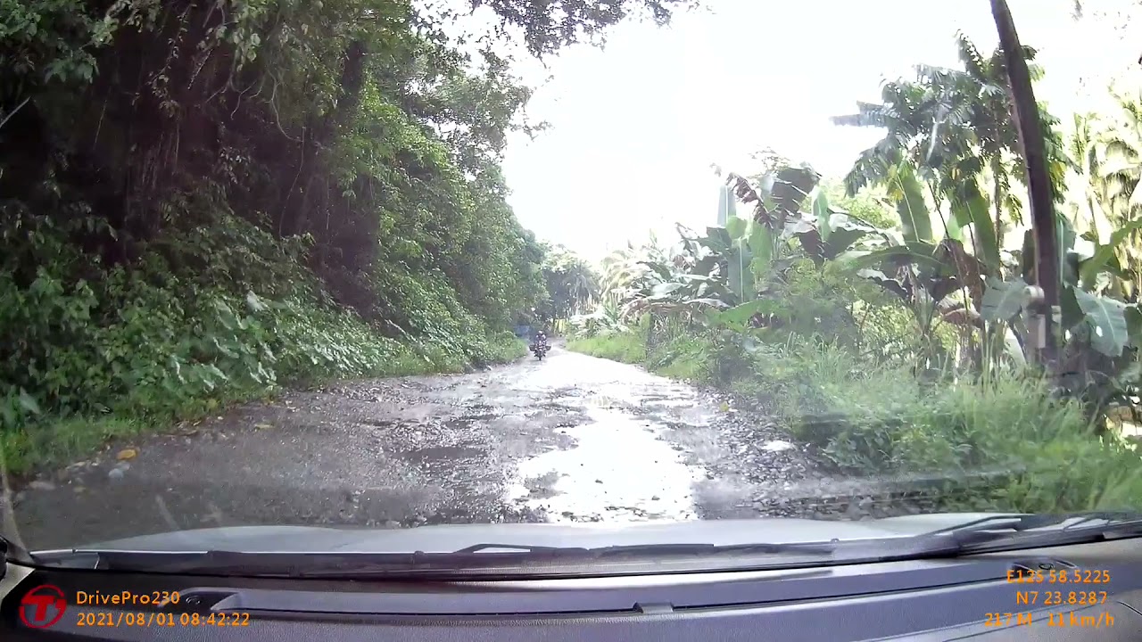 Road to Mainit Hot Spring via Mawab Maco