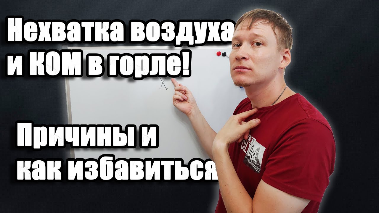 Невроз ком в горле, Страх задохнуться. Методики психотерапия.