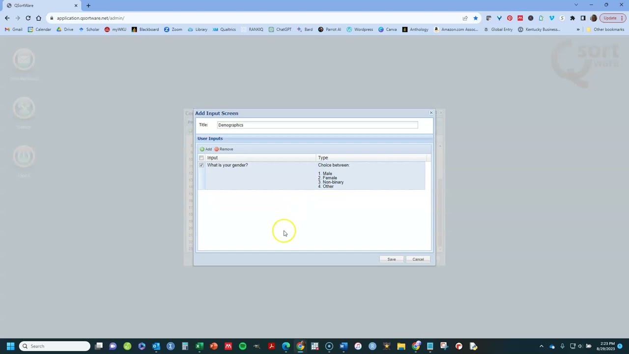 Complete Steps to Using Qsortware for Q Sorting Study of Subjectivity Online