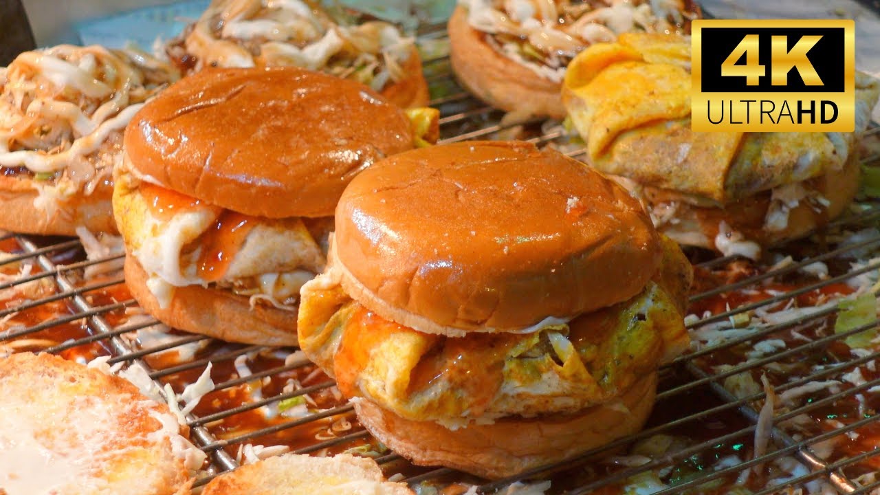 [4K] Famous Ramly Burger in Taman Desa Kuala Lumpur I Non Stop Cooking Malaysia Ramly Burger