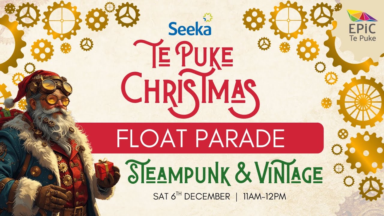 Seeka Te Puke Christmas Float Parade 2025 | Steampunk & Vintage Christmas Magic | Photo Highlights