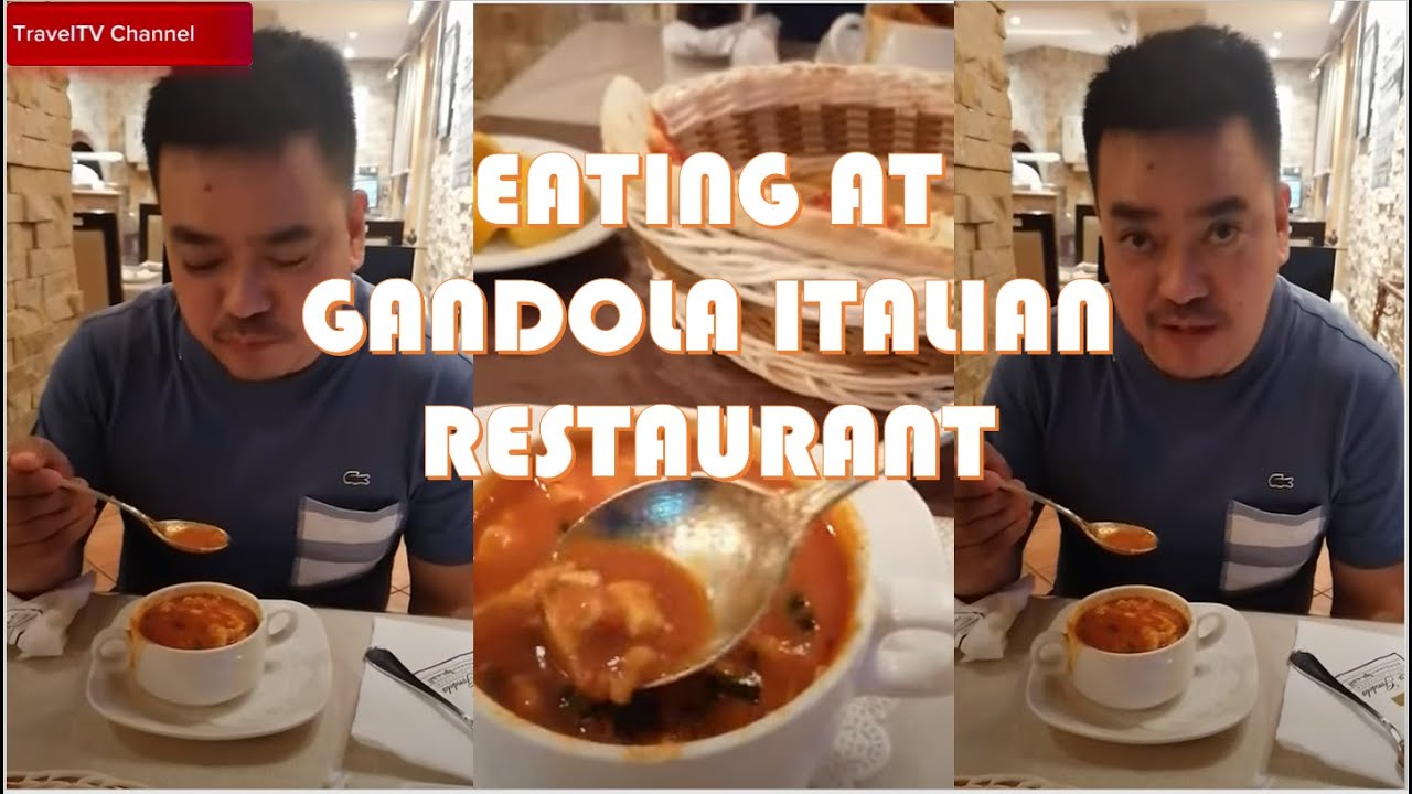 EATING AT GANDOLA ITALIAN RESTAURANT #TravelTV Channel (Vlog#02)