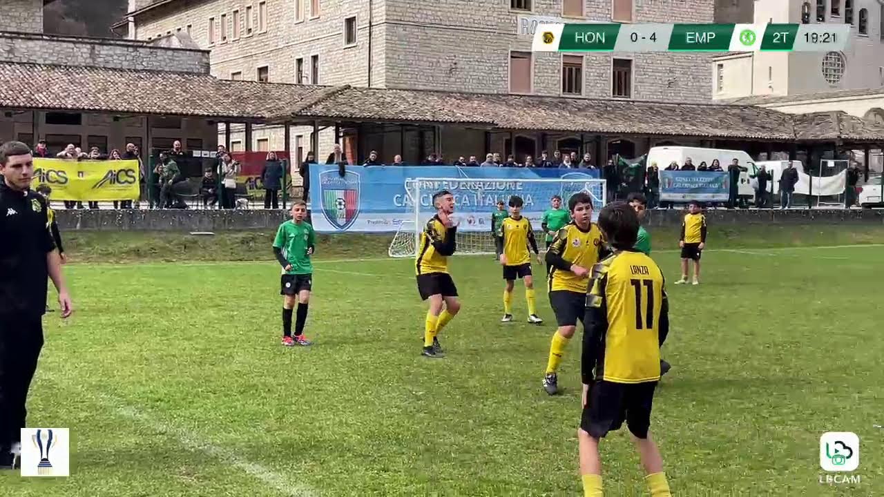 Diretta Trofeo Cascia Cup 2026 - Categoria 2014: Honey MG Gialla vs Empire Marconi Rossa.