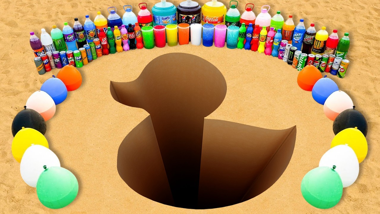 Jak zrobić kaczkę z cementem, Big Coca-Cola, Mtn Dew, 7UP, Fanta kontra Mentos i popularne napoje...