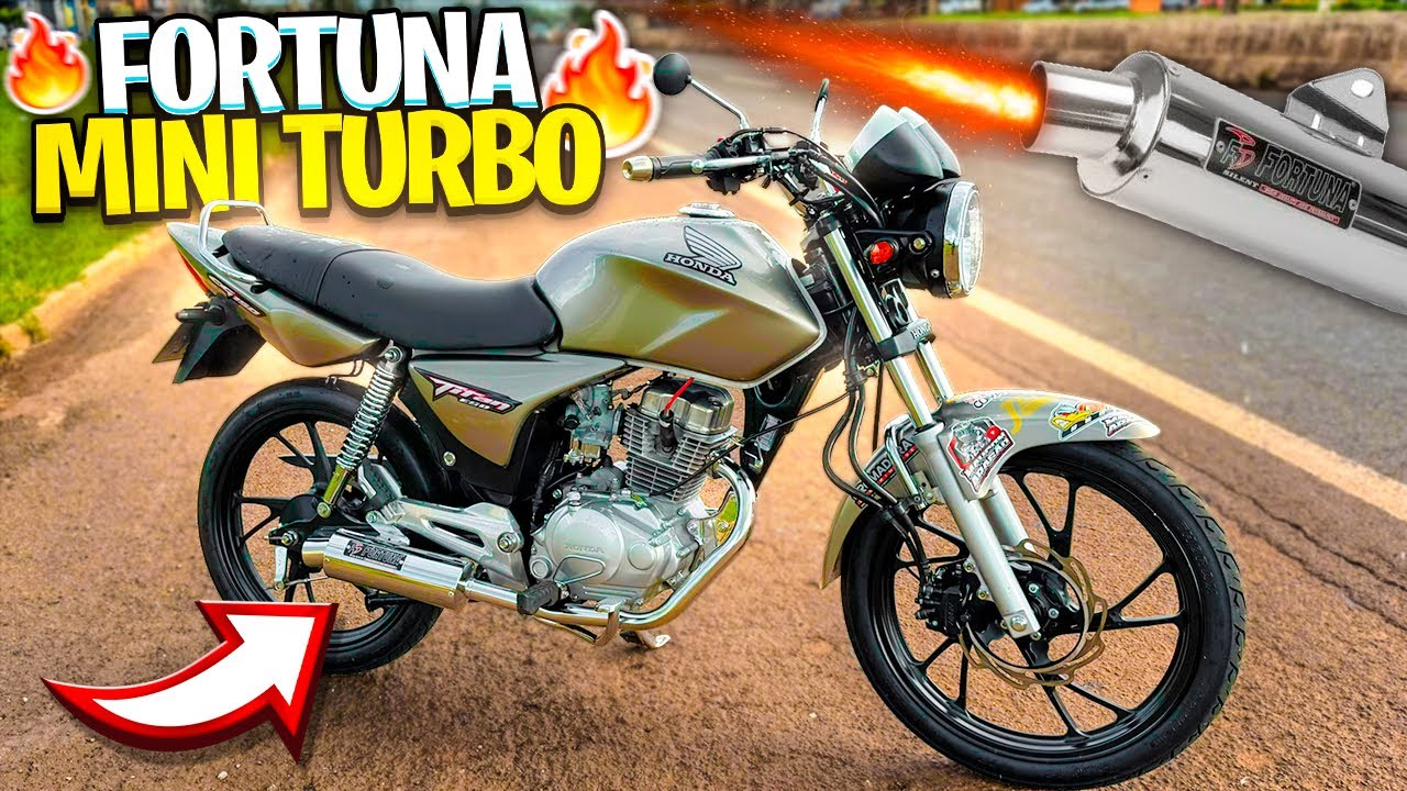 ESCAPE FORTUNA MINI TURBO NA TITAN 150 ESD 2008 [ PEGA ESSE RONCO ] 🔥