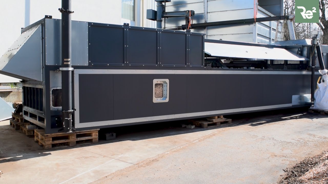 Hackschnitzel vollautomatisiert trocknen für Einsatz in Holzvergaser-Anlage oder zur Lohntrocknung