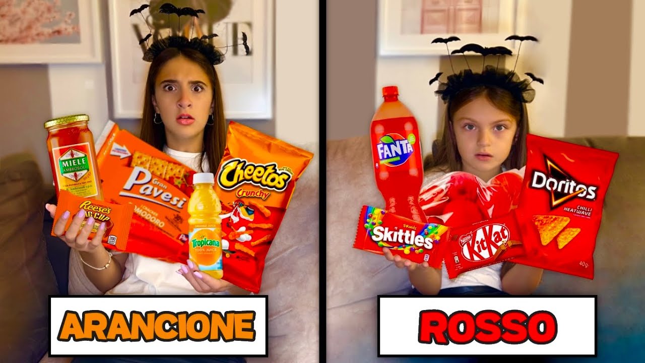 CHALLENGE MANGIO Solo Cibo di un COLORE per 24 ORE al NOSTRO EVENTO a MILANO