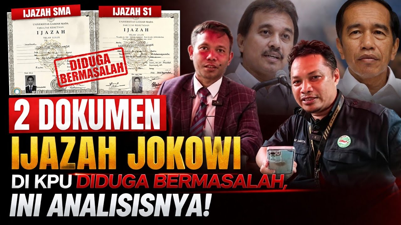 ANALISIS TEGAS 2 DOKUMEN COPY IJAZAH JOKOWI, BEGINI TANGGAPAN AHMAD KHOZINUDIN