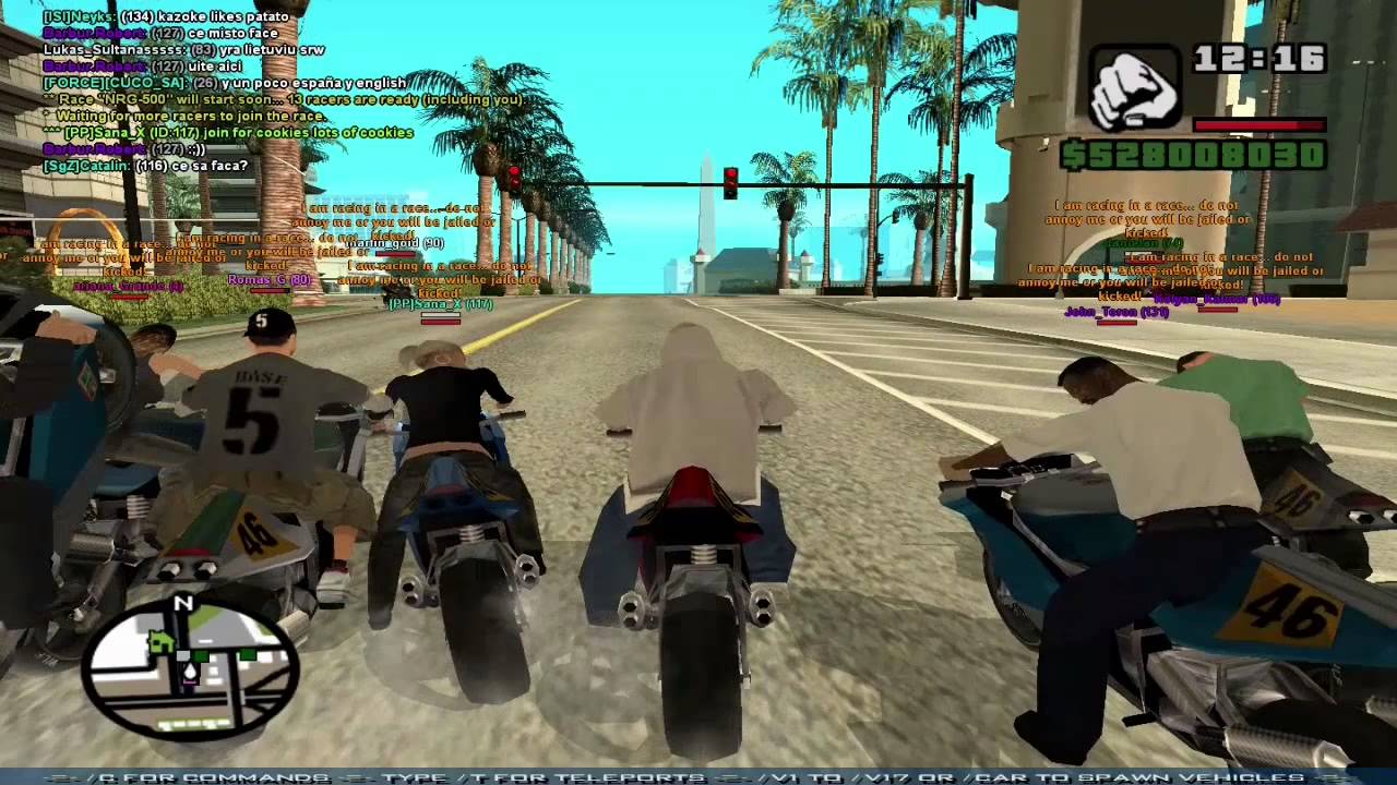 GTA San Andreas Online Racing 15+ Players (SAMP) - GamerX