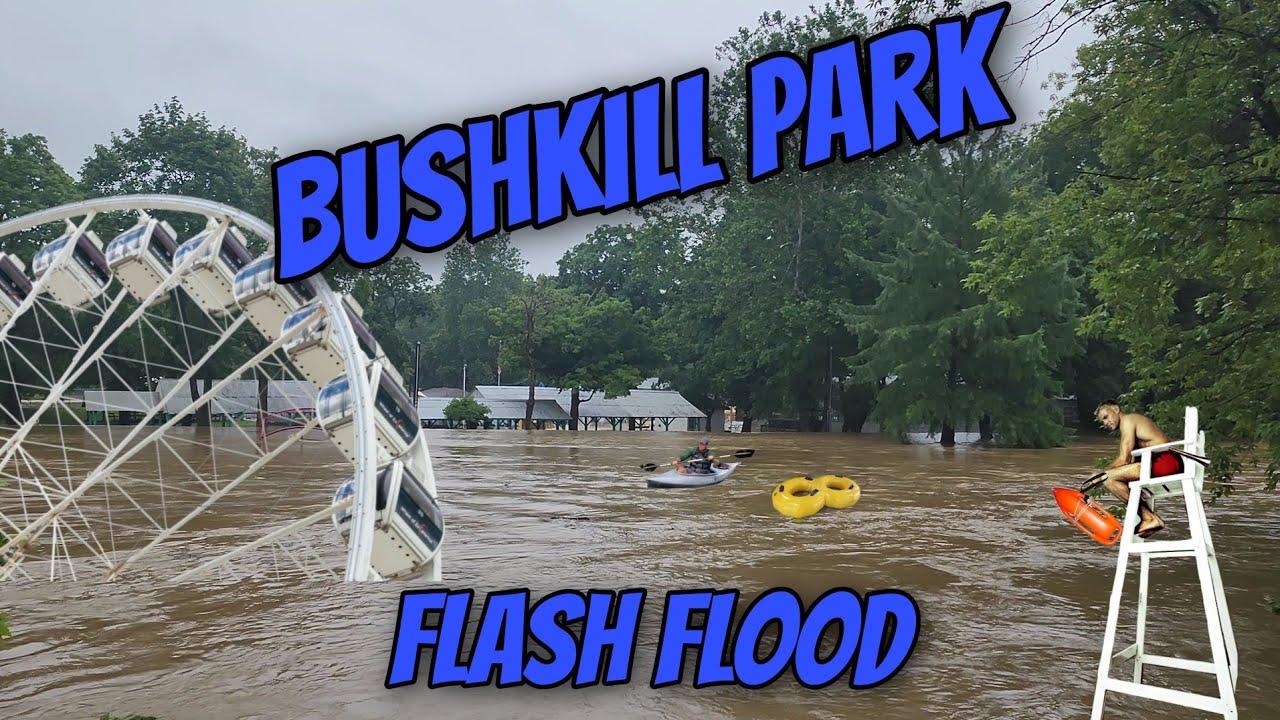 Bushkill Amusement Park Flooding