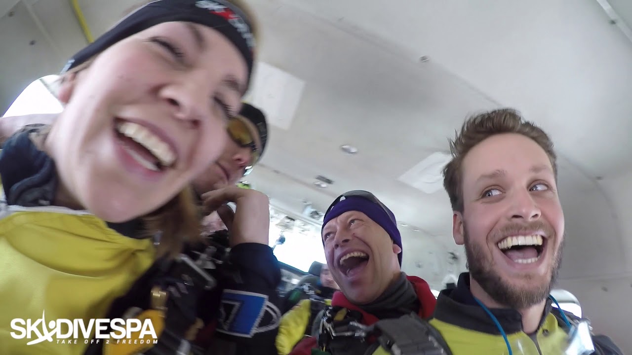 Saut en parachute tandem à Spa Phil / mai 2016 à Spa(Skydive Spa)