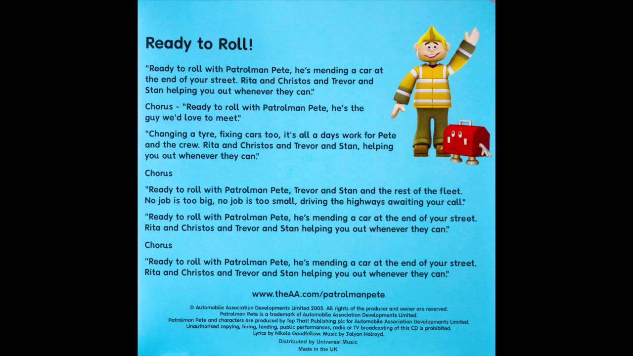 Ready To Roll With Patrolman Pete