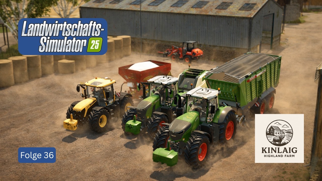 Die Ballen rollen! Große Heu- und Stroh-Ernte auf Kinlaig 🌾| Kinlaig | Highlands Fishing | LS25 F36