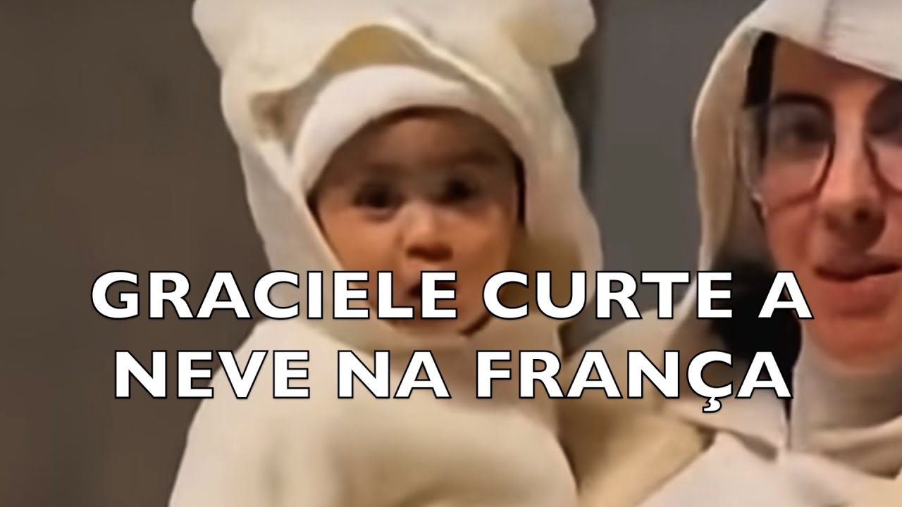 GRACIELE CURTE A NEVE NA FRANÇA