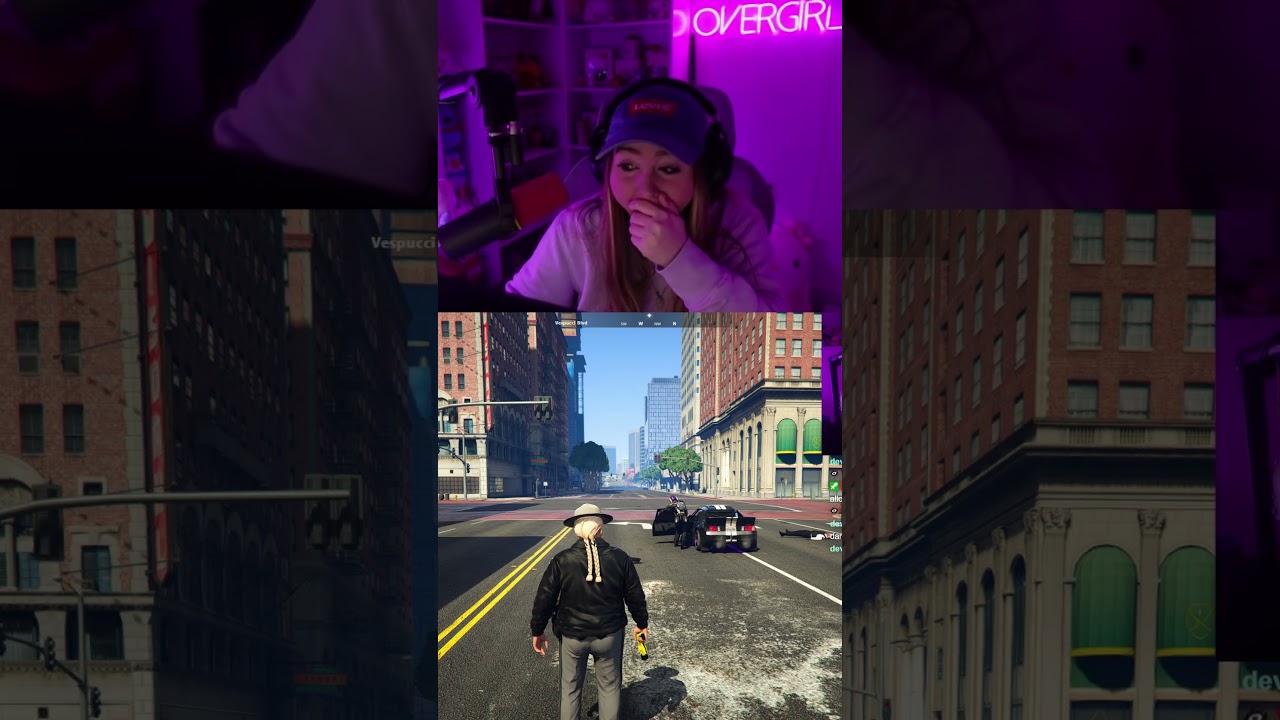 HIT BY A CAR MID FOOT CHASE  #gaming #gtarp #gta #gta5 #gtav #gtaonline #gta5rp #gtaroleplay
