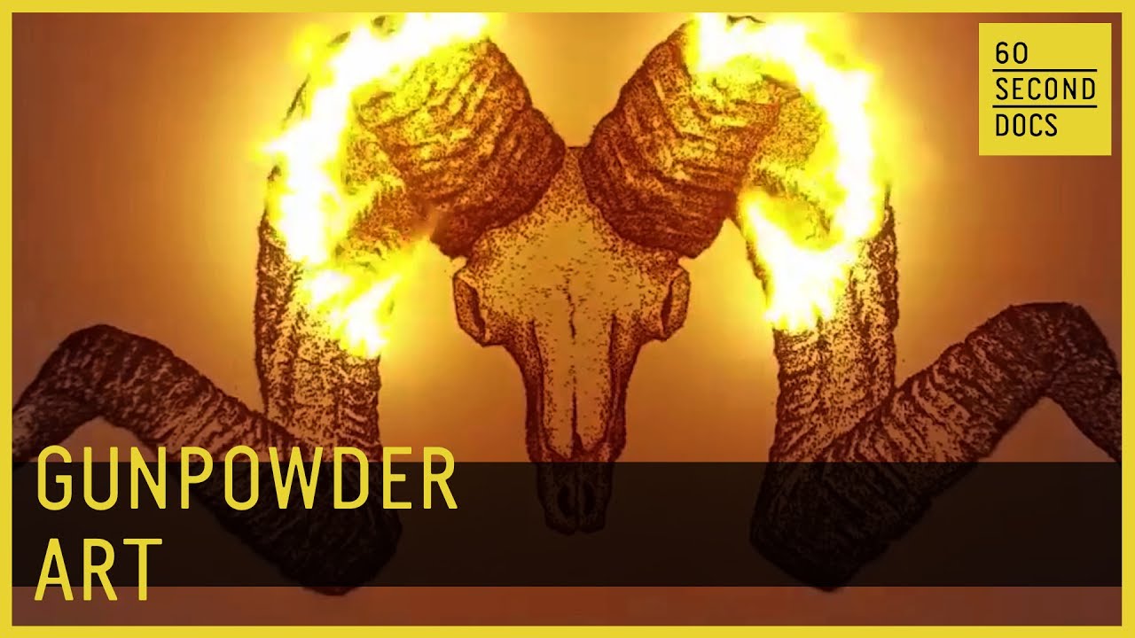 Gunpowder Art | Paint With Gunpowder // 60 Second Docs