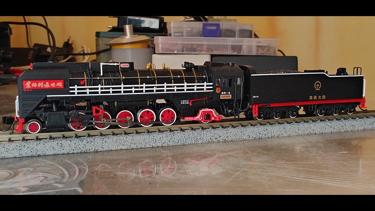 Новый паровоз  QJ N Scale от Bachmann China c Ali