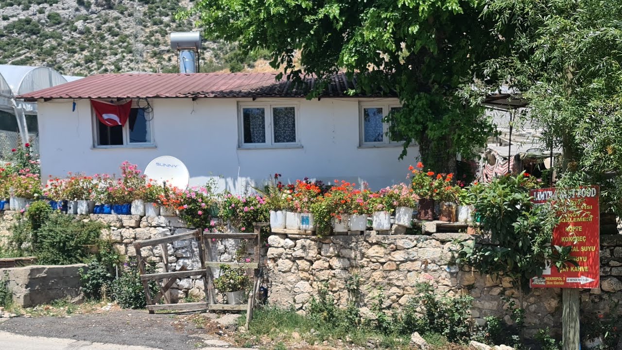 Finike'de Bol Sardunya ve Miliili Bir Bahçe