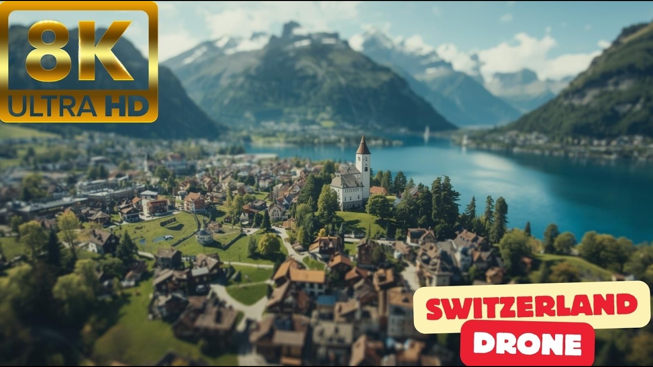 Switzerland in 8K | Tilt-Shift Drone Cinematic Journey Through a Miniature World