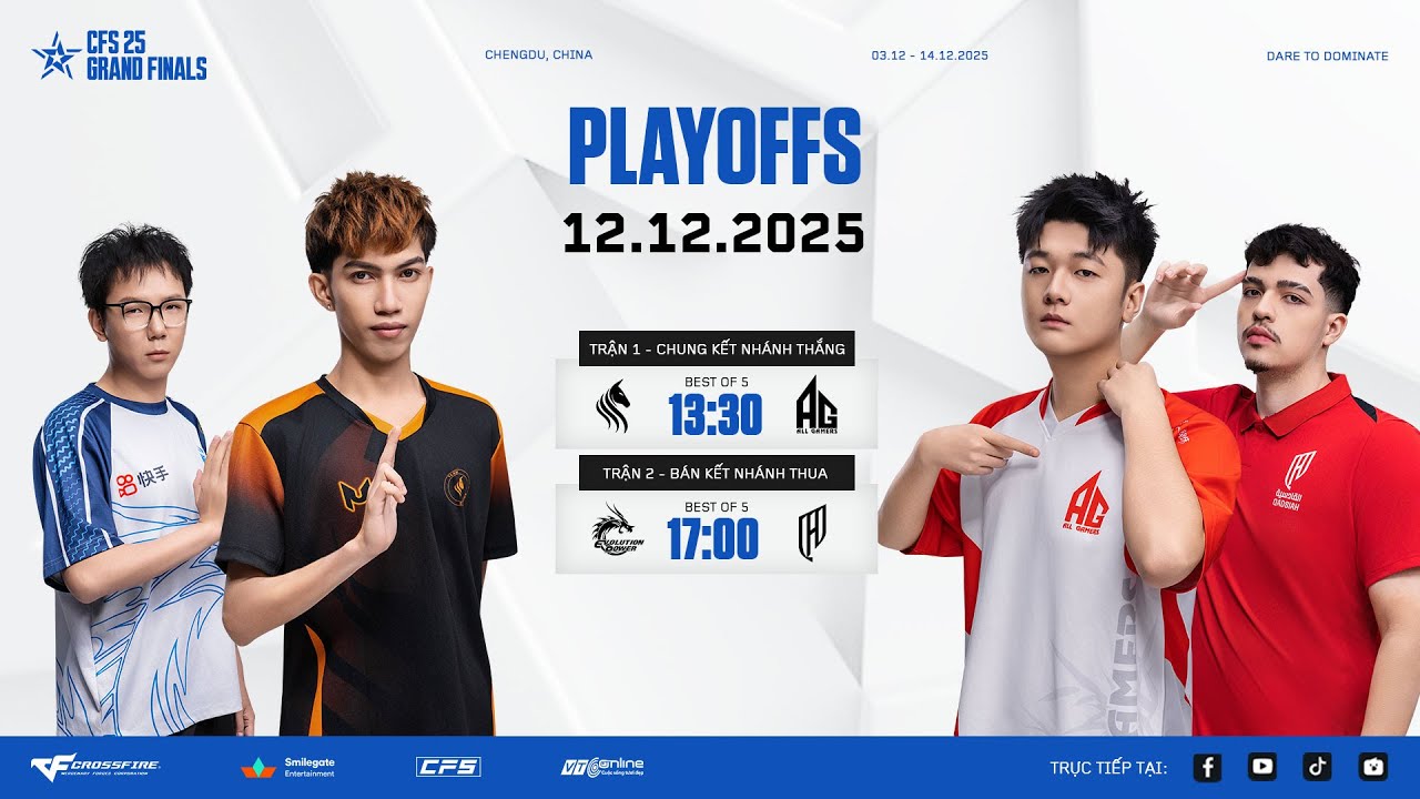 🔴STS x AG - QAD x EP | CFS 2025 GRAND FINALS PLAYOFFS DAY 6