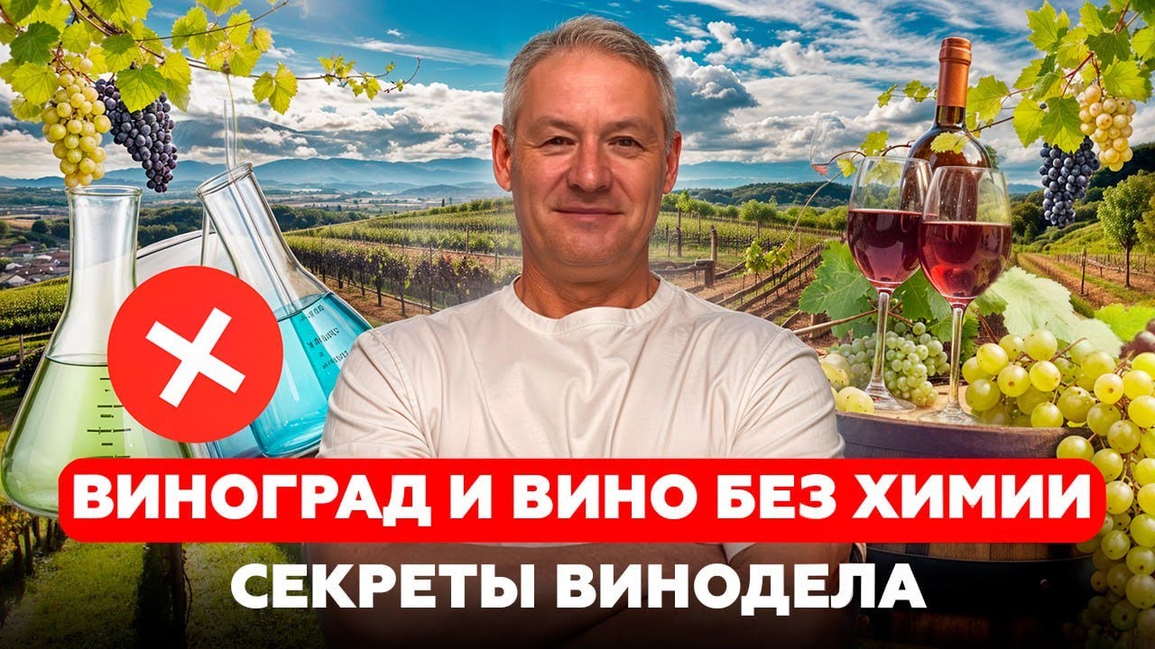 Как вырастить виноград без химии и сделать натуральное вино! Секреты от ВИНОДЕЛА!