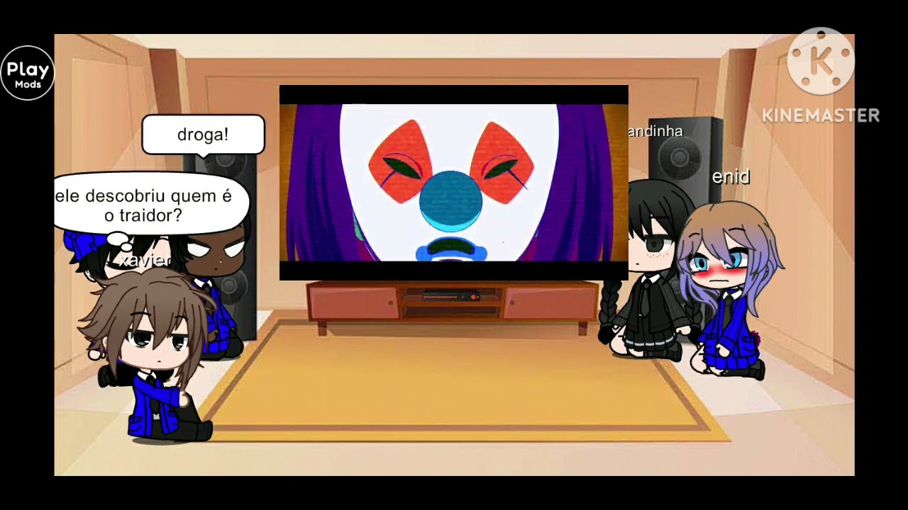 gacha life wandinha react tô rap do feioso as ayanokoji kaito(o primeiro bugou kkkk)