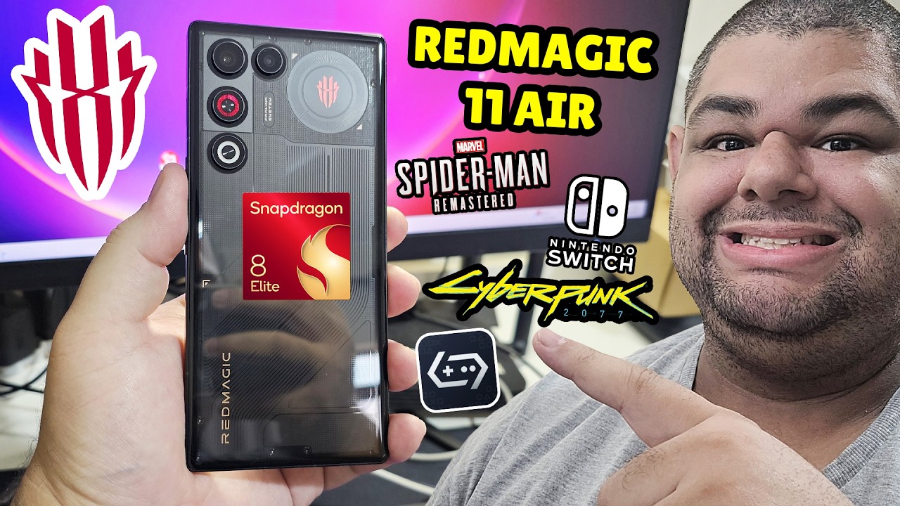 REDMAGIC 11 AIR o 8 ELITE MAIS BARATO DO MERCADO que roda PC GAMES, SWITCH e MUITO MAIS!