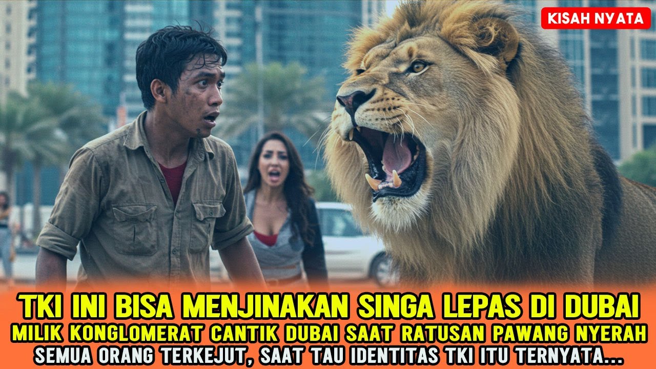 SELALU DIREMEHKAN‼️RATUSAN PAWANG NYERAH, TKI INI MALAH BERHASIL MENJINAKAN SINGA LEPAS DI DUBAI