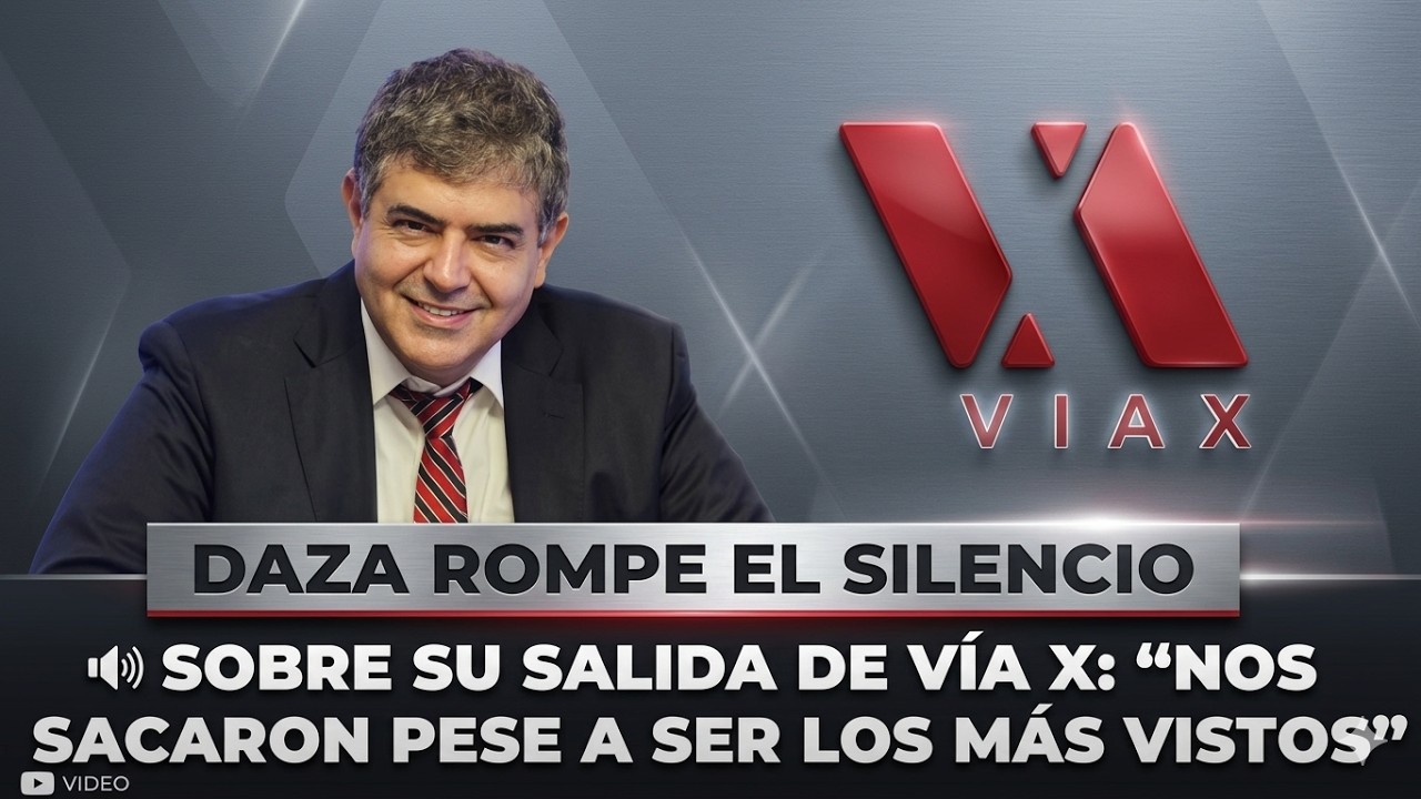 DAZA ROMPE EL SILENCIO SOBRE SU SALIDA DE V&Iacute;A X: &ldquo;NOS SACARON PESE A SER LOS M&Aacute;S VISTOS&rdquo;