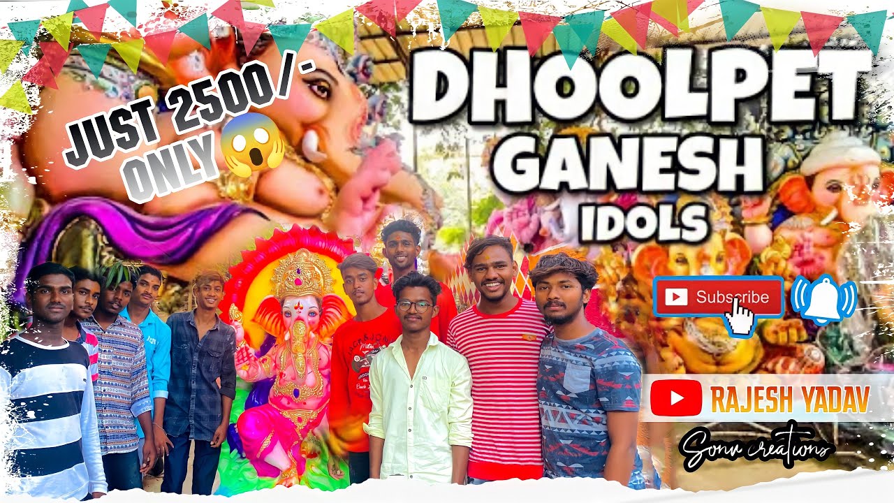 Dhoolpet Ganesh idols🙏/ just 2500🫣😲……./paka chudalisindey🫵💯#viral #public#100k #1like #