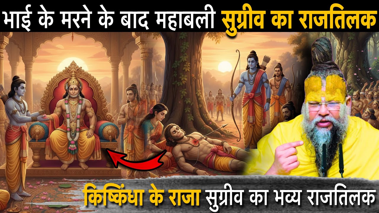 किष्किंधा में मर्यादा पुरुषोत्तम राम और लक्ष्मण के साथ राजपथ पर वानर राज सुग्रीव 🏹