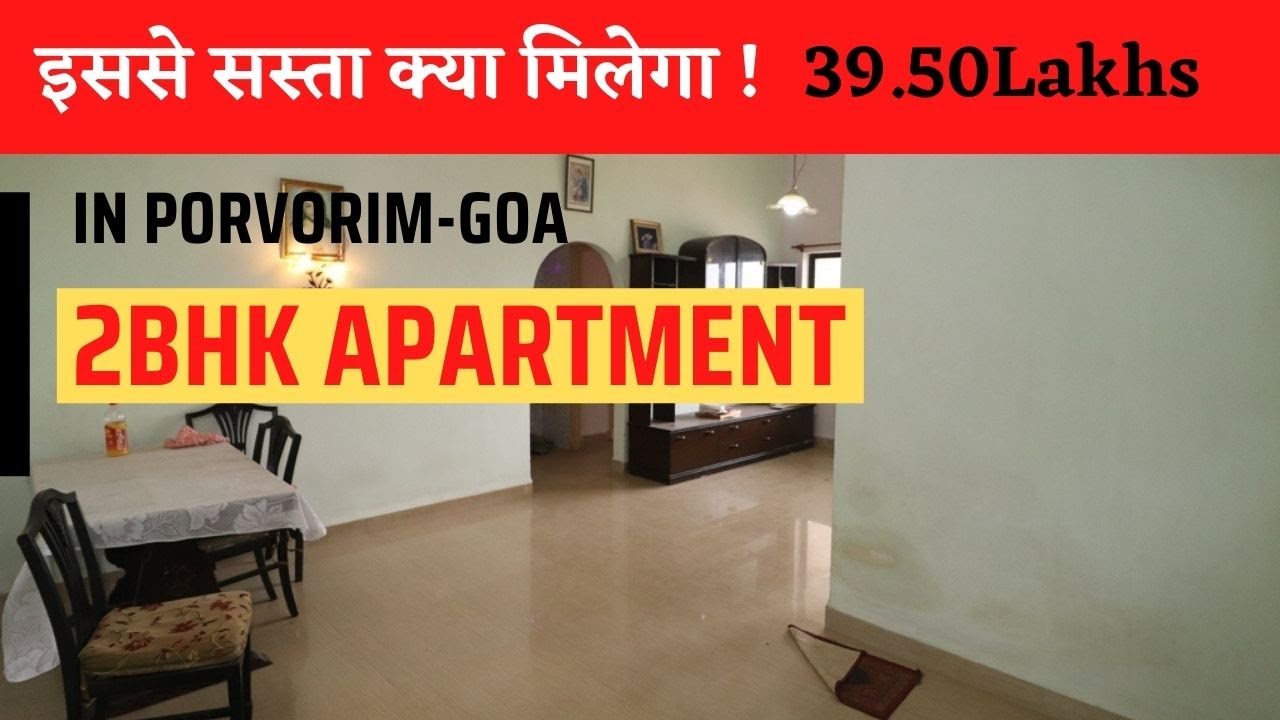 SOLD!! 2 Bhk 84sqmt flat Unfurnished for Sale in Porvorim, North-Goa. (SRE4498G) | budget flat
