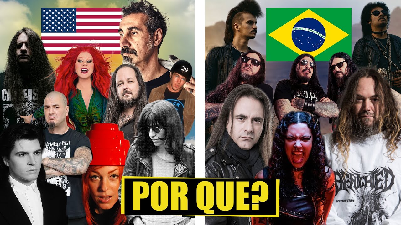 Por que O BRASIL É FRACO e não faz bandas COMO OS AMERICANOS?