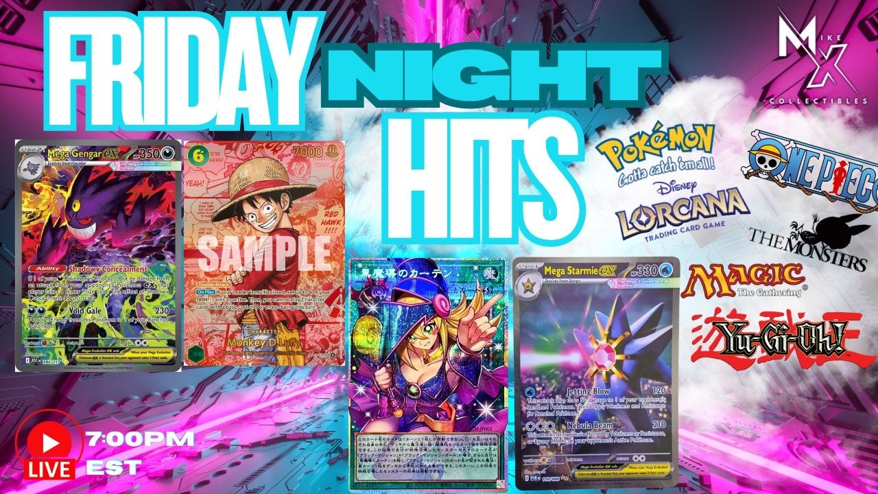 🔴LIVE NOW: Mike X Collectibles Online TCG Store &ndash; FRIDAY NIGHT HITS! - NINJA SPINNER & YUGIOH CHASE!