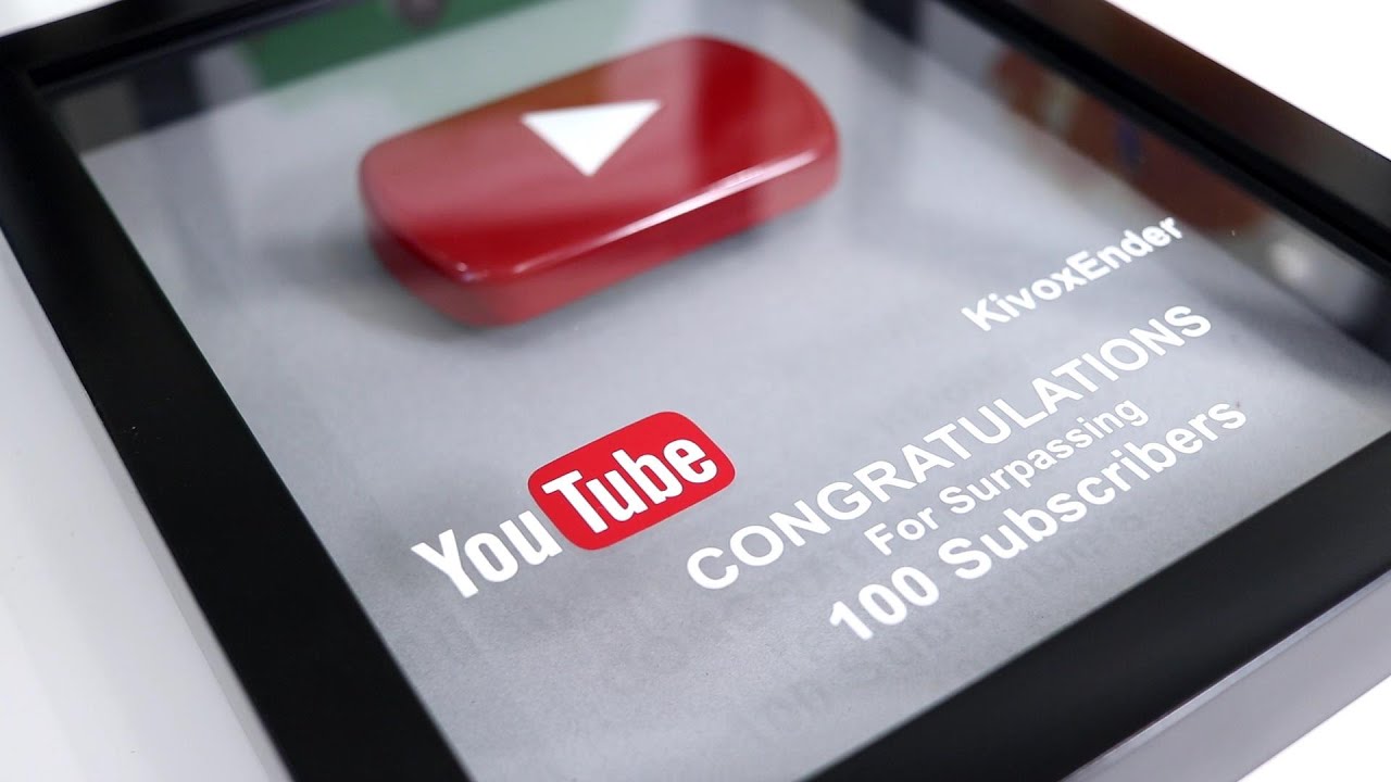 DIY Play Button , Thank you All for 100 Subscribers