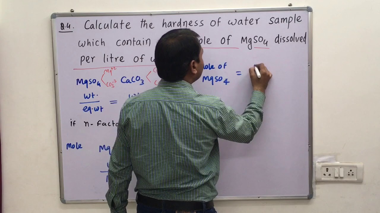 Numericals of Degree of Hardness  of Water