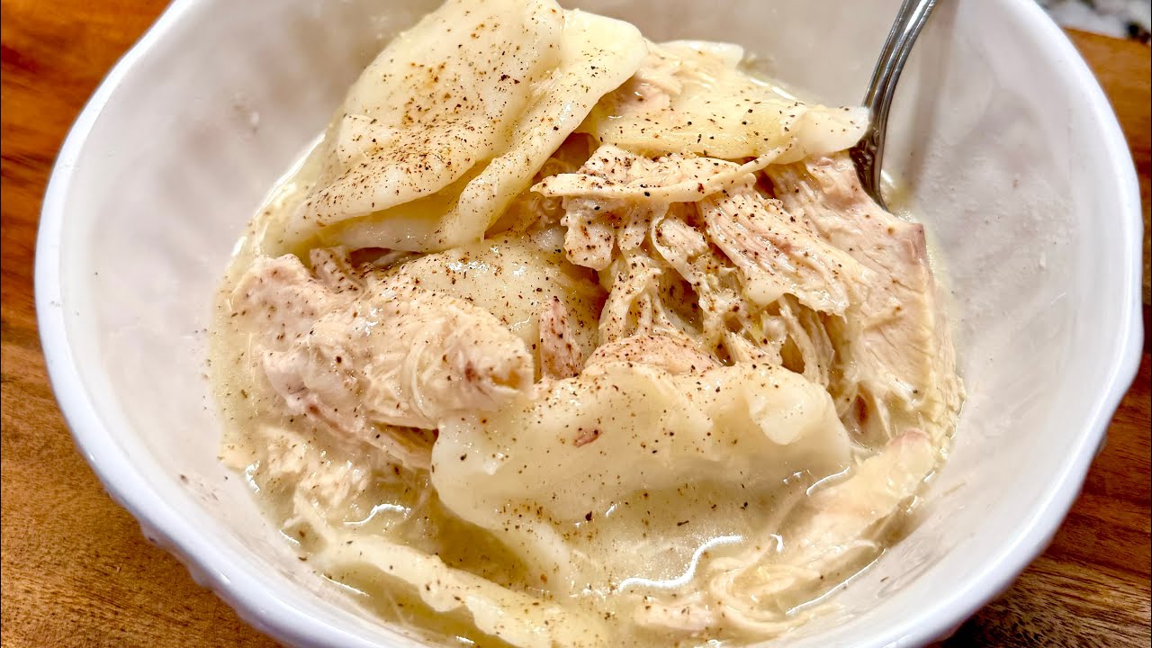 Homemade Chicken&Dumplings - Scratch- Made, Thin Dumplings 