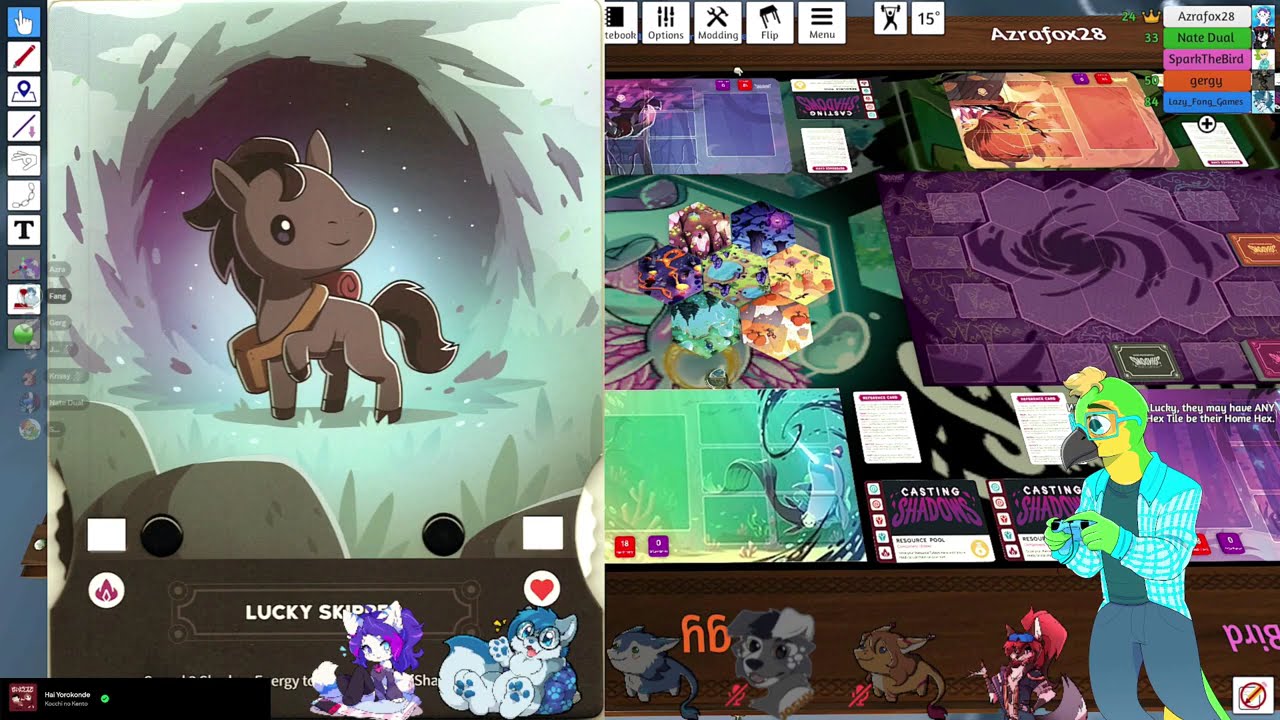 Chill day with many friends and playing board games @nate_dual @azrafox @lazy_fang_games @gergy_boi_