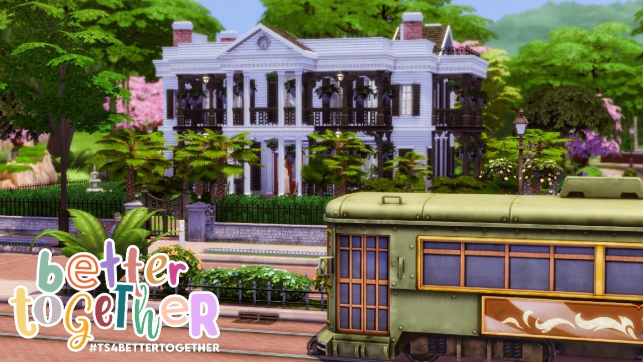 New Orleans Style Manor | The Sims 4 | Speed Build | BASE GAME | Better Together Collab