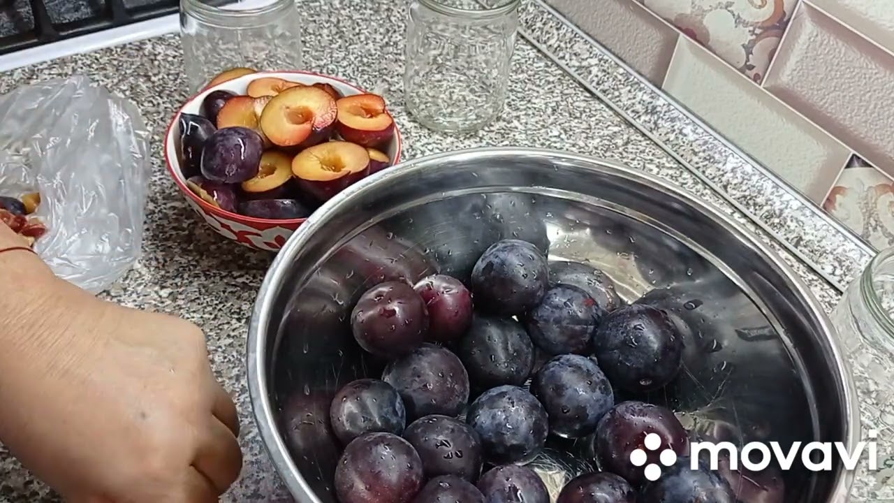 СЛИВЫ натуральные БЕЗ САХАРА на зиму  Консервирование слив