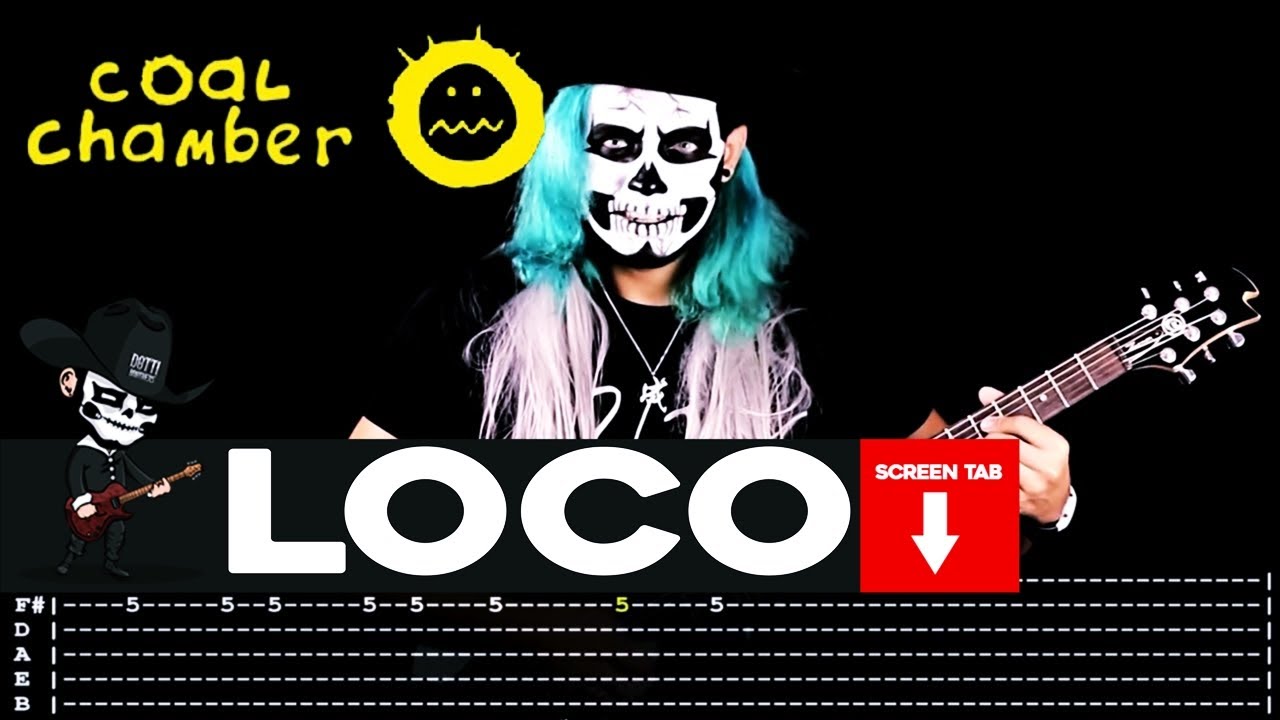 【COAL CHAMBER】[ Loco ] cover by Masuka | LESSON | GUITAR TAB