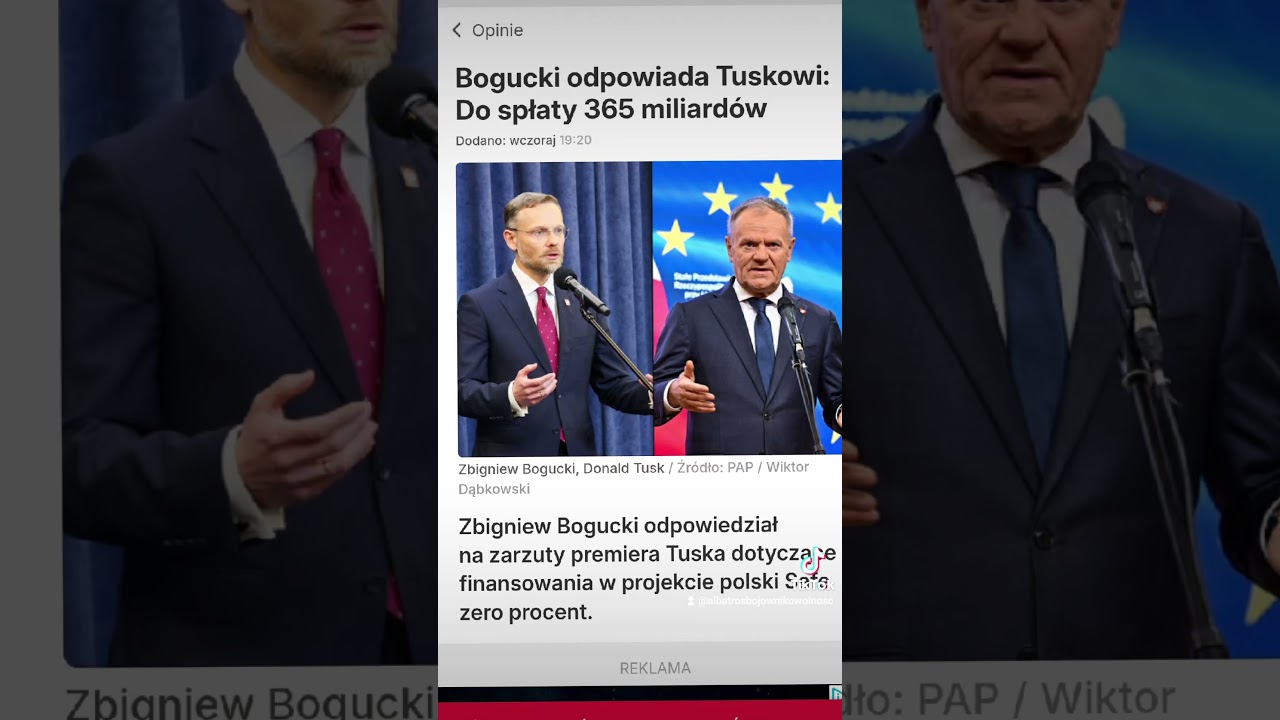 Bogucki explains to the Prime Minister how mathematics works