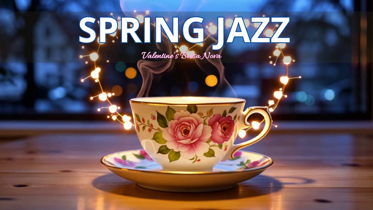 Relaxing Spring Morning Jazz ☕ Happy February Coffee Jazz, Smooth Bossa Nova Piano for Upbeat Moods