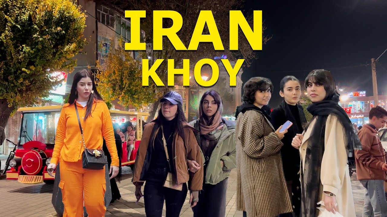 How is the Downtown Area of KHOY  ? 🇮🇷Nigh stroll in the Bazaar!