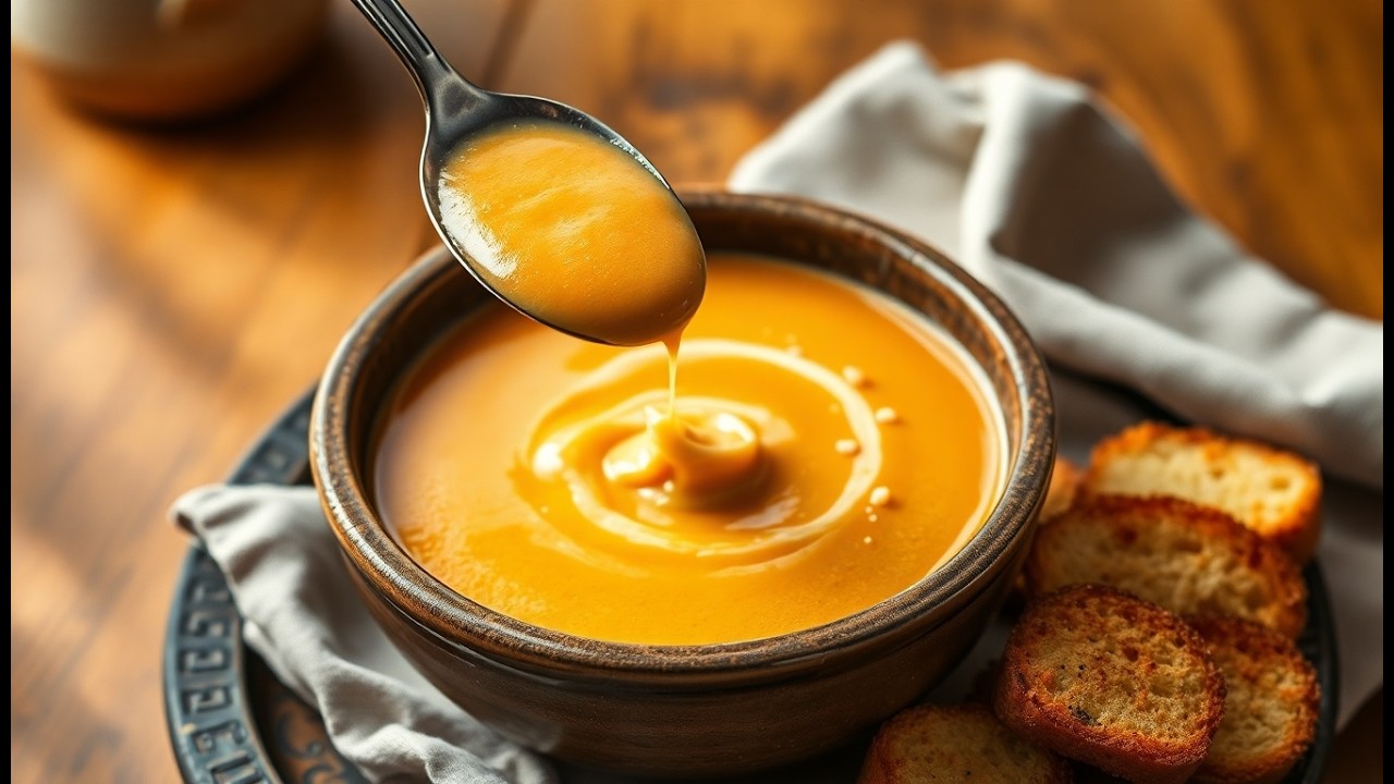 Savourez notre velouté de panais à la mimolette !