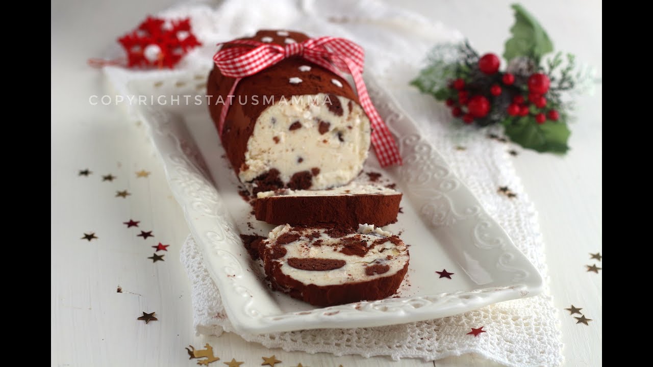Salame al cioccolato bianco morbido cremoso al torrone