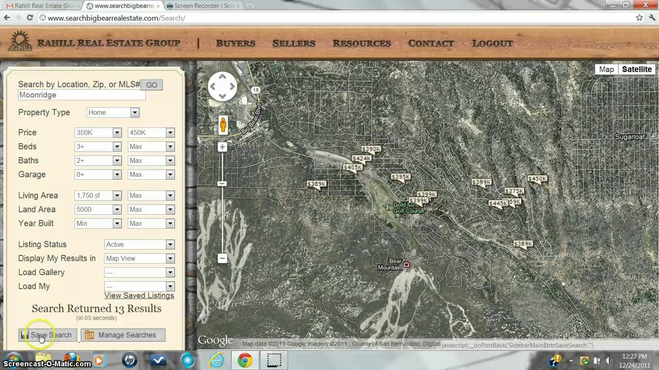 Big Bear Real Estate | Saving a Search
